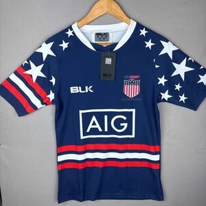 USA Rugby Men's Small  All-American Home Jersey BLK (New With Tags)